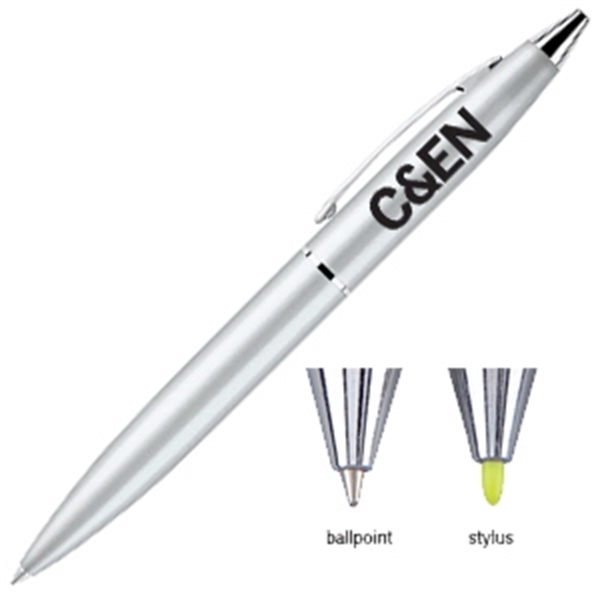 2-in-1 twist action mechanism brass pen with cool metallic color... from ASI 40544 Binaco / Binaline