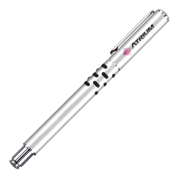 Translucent cap-off rollerball pen with rubber grip.... from ASI 40544 Binaco / Binaline