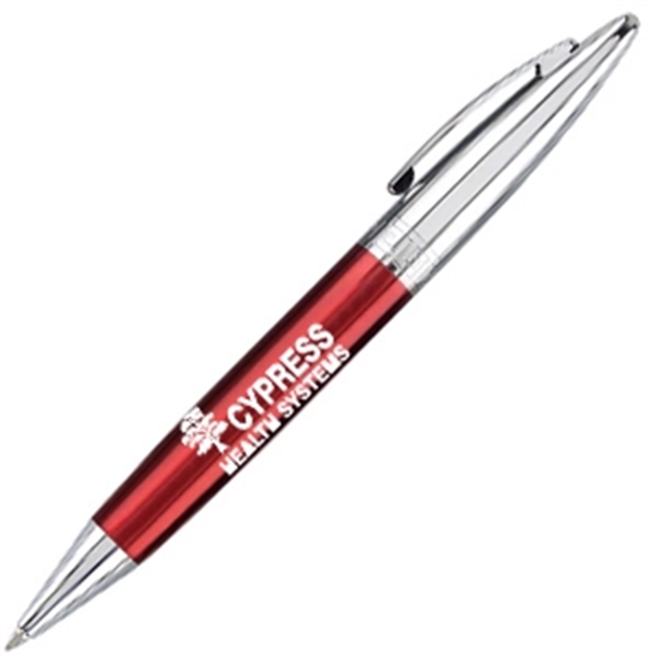 Twist action luxurious brass pen with lacquered barrel and polished chrome... from ASI 40544 Binaco / Binaline