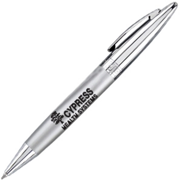 Twist action luxurious brass pen with lacquered barrel and polished chrome... from ASI 40544 Binaco / Binaline