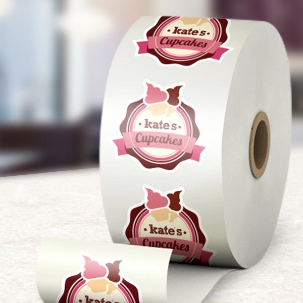 Durable and laminated custom labels on a roll made of permanent... from ASI 89791 StickerYou