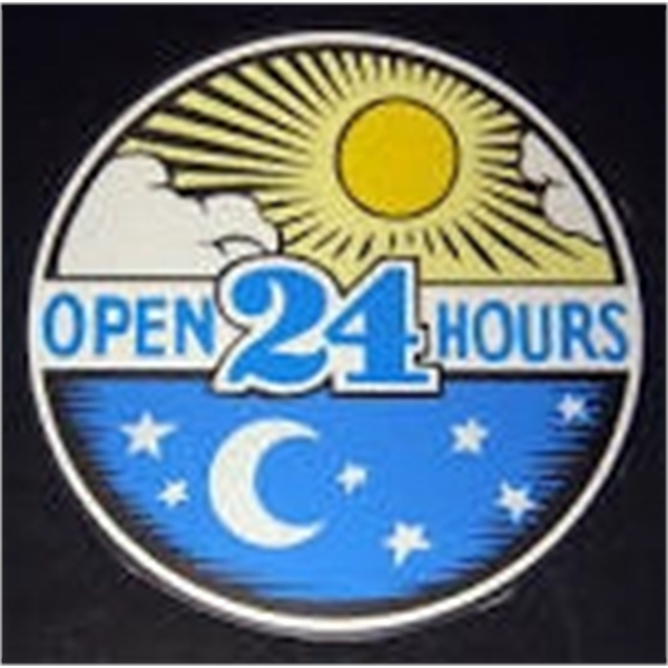 4" x 4" Static cling decal 16 square inches perimeter die... from ASI 57713 Glow Promotions / Glow Promotions