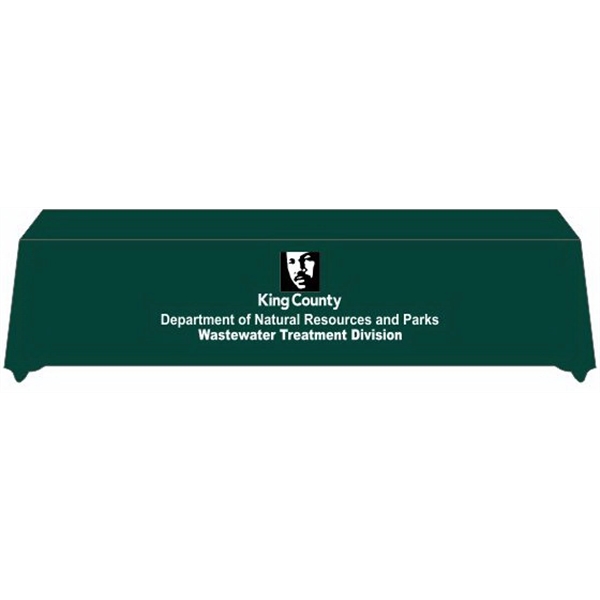 1 color Imprinted tablecloth that fits standard 10' table.... from ASI 57713 Glow Promotions / Glow Promotions