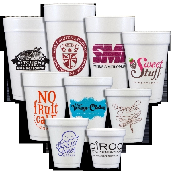 Styrofoam cups in a variety of sizes.... from ASI 79541 Print Appeal,Inc. / Print Appeal