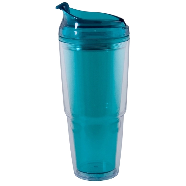 Dual tumbler with straw and flip top, 22 oz.... from ASI 99030 Zipline