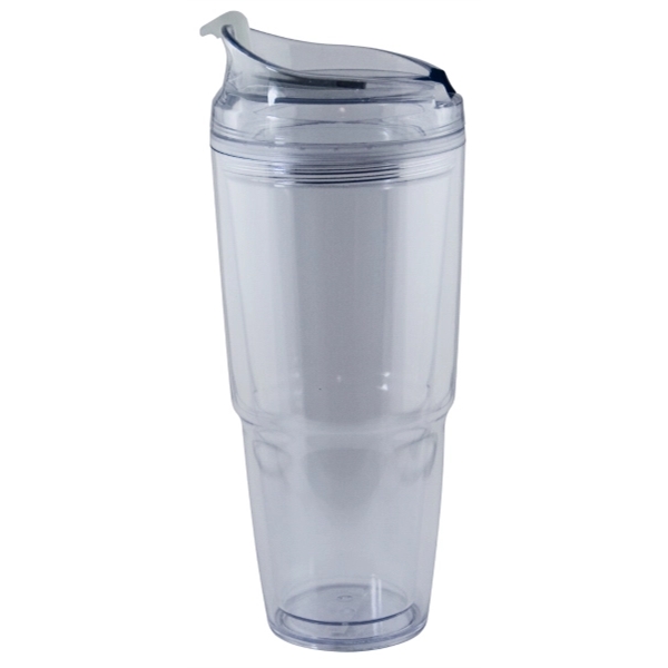 Dual tumbler with straw and flip top, 22 oz.... from ASI 99030 Zipline