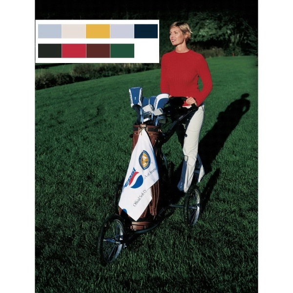 Turkish signature ultraweight golf towel measuring 16" x 25".... from ASI 91605 Towel Specialties