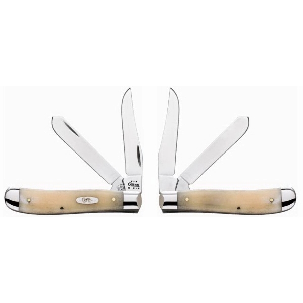 Hand-crafted, smooth natural bone knife with 2 stainless steel blades.... from ASI 44260 WR Case & Sons Cutlery Co / Case®