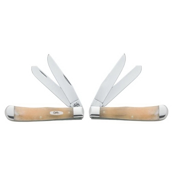 Smooth natural bone pocket knife with 2 stainless steel blades.... from ASI 44260 WR Case & Sons Cutlery Co / Case®