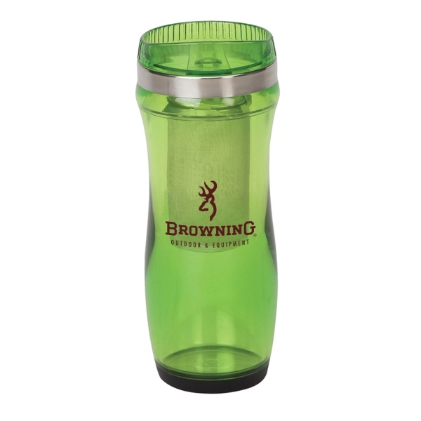 16 oz double wall acrylic tea tumbler with stainless steel liner... from ASI 40544 Binaco / Binaline