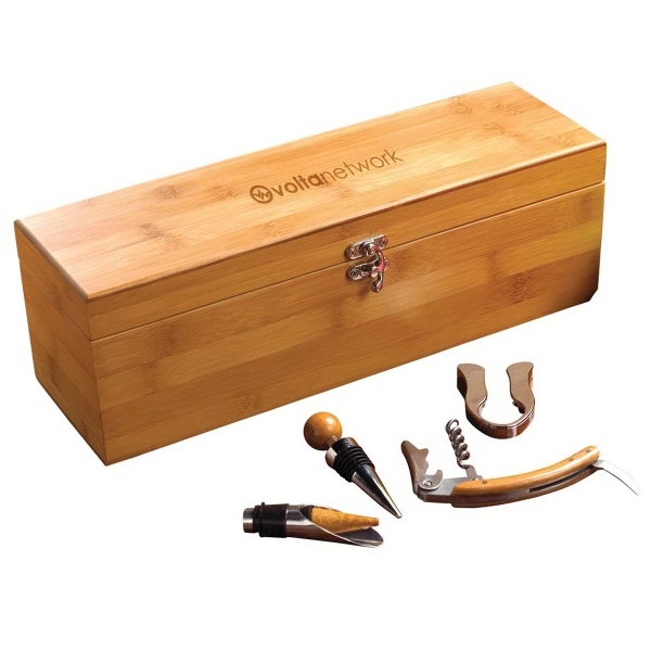 Bamboo wine bottle case.... from ASI 99030 Zipline / Zipline®