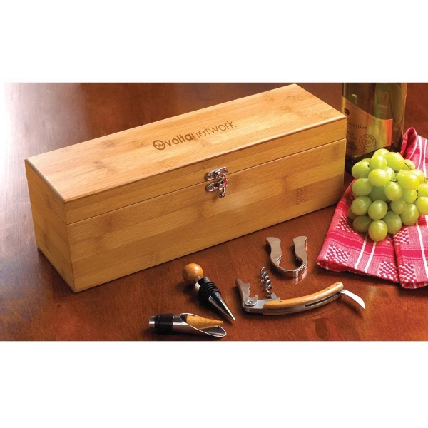 Bamboo wine bottle case.... from ASI 99030 Zipline / Zipline®