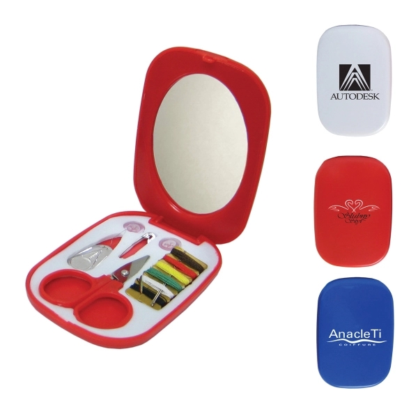 Plastic sewing kit with mirror.... from ASI 99030 Zipline / MainStream Promotions™