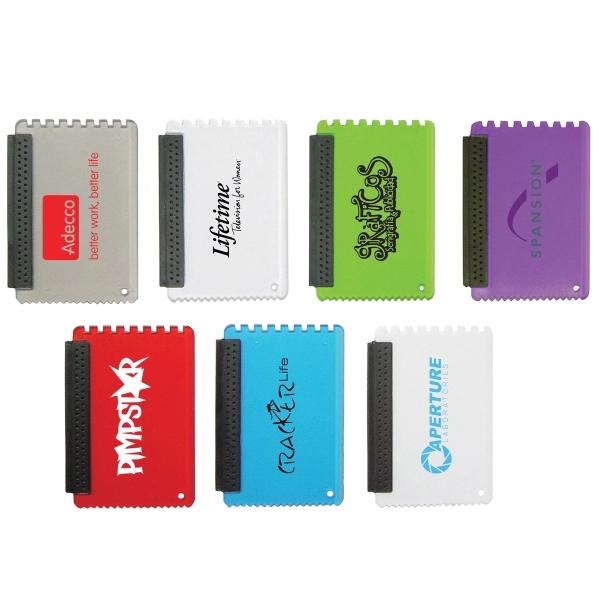 Plastic mini ice scraper with grip.... from ASI 99030 Zipline / MainStream Promotions™