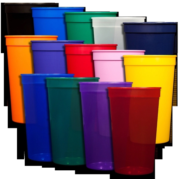 Stadium style plastic cup. Wide variety of color choices.... from ASI 79541 Print Appeal,Inc. / Print Appeal