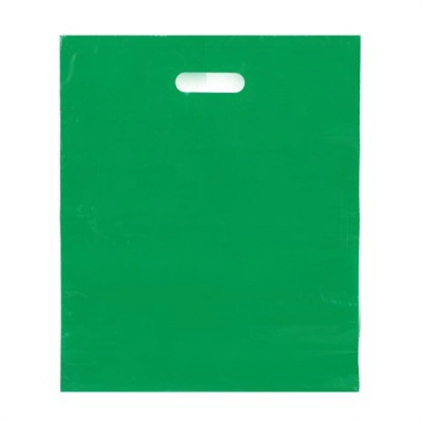 Colored Plastic Die Cut Merchandise Bag (15" x 18" + 4"... from ASI 92480 Uniflex / U F