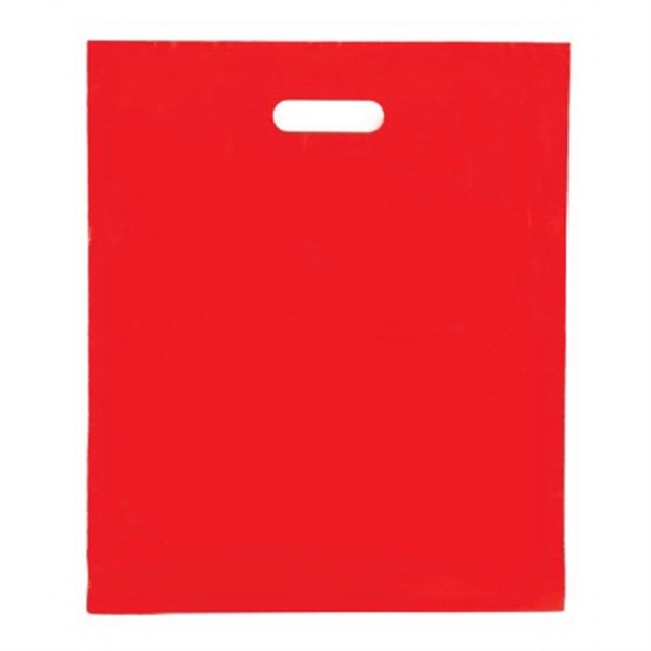 Colored Plastic Die Cut Merchandise Bag (15" x 18" + 4"... from ASI 92480 Uniflex / U F