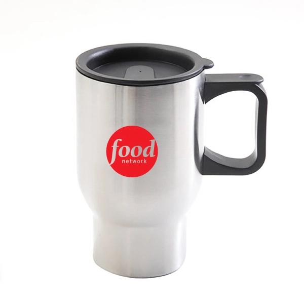 16 Oz. double wall stainless steel mug with stainless interior/exterior.... from ASI 40544 Binaco