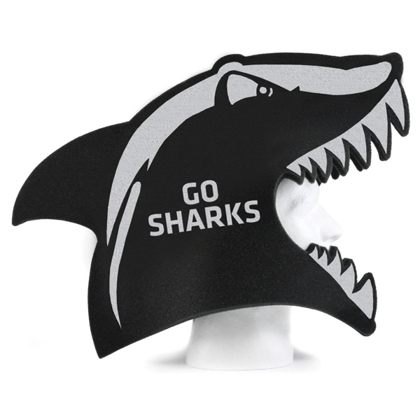 Foam shark head hat. One size fits most.... from ASI 54886 Foamworx / FoamWorx
