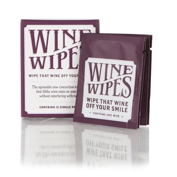 Single pack disposable wine wipes. Blank.... from ASI 55450 Franmara Inc