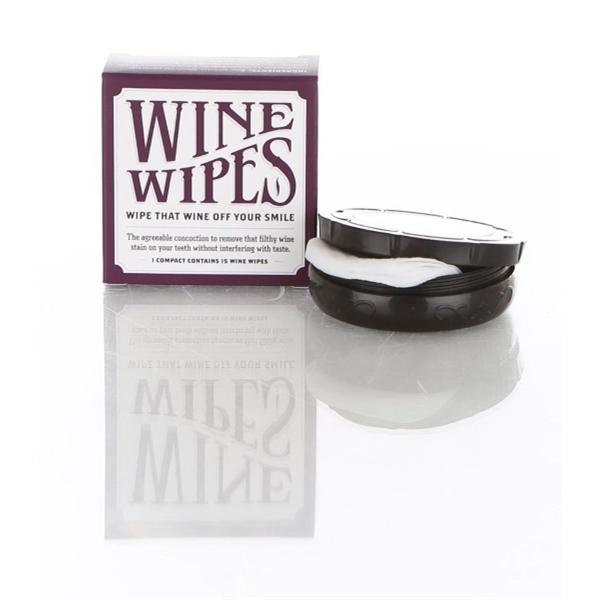 15 disposable red wine wipes in mirror compact. Blank.... from ASI 55450 Franmara Inc