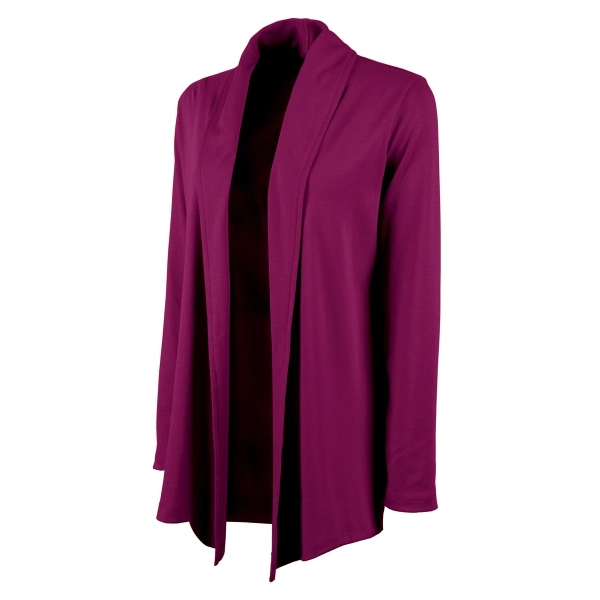 Women's cardigan wrap with asymmetrical front hem.... from ASI 44620 Charles River Apparel