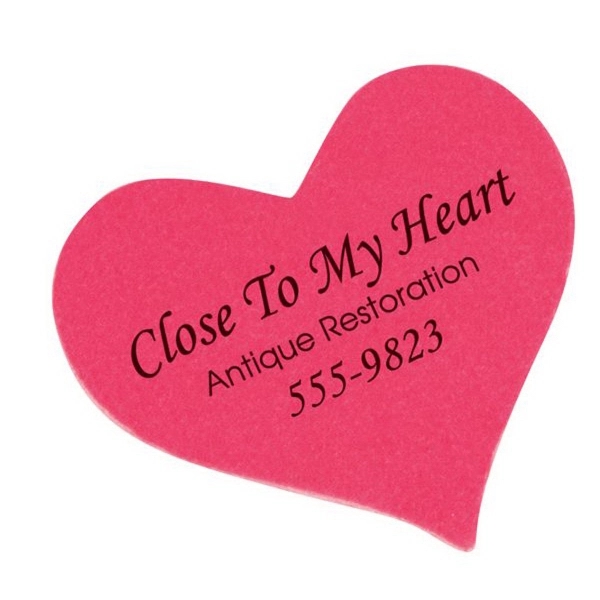 Heart shaped emery board Die-cut shapes are a clever way to... from ASI 34326 Allen Adv Products Inc / Fingertip Line