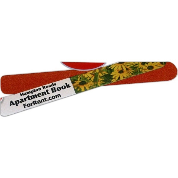 Salon-sized emery board Colorful, eye-catching salon-pro quality keeps nails in top... from ASI 34326 Allen Adv Products Inc / Fingertip Line