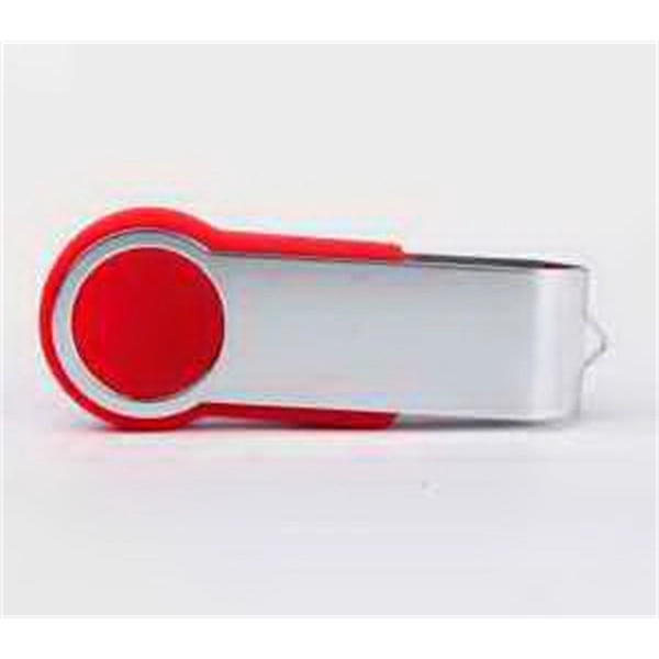 Colorful, plastic and metal USB flash drive with a swivel design... from ASI 37218 Athena Promo (tm)