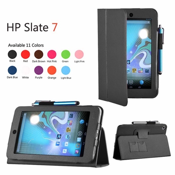 This Leatherette Case for HP 7 Tablet comes in a black... from ASI 79909 Promotek / Promotek™
