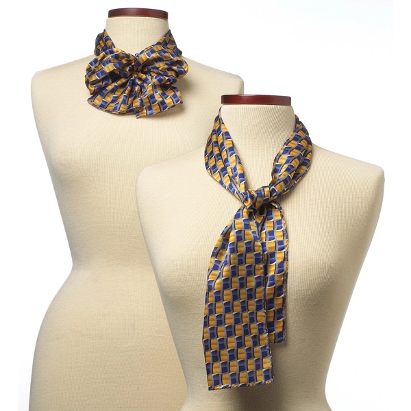 Career Collection LaSalle Gold wet dye silk 8" x 45" scarf... from ASI 98085 Wolfmark