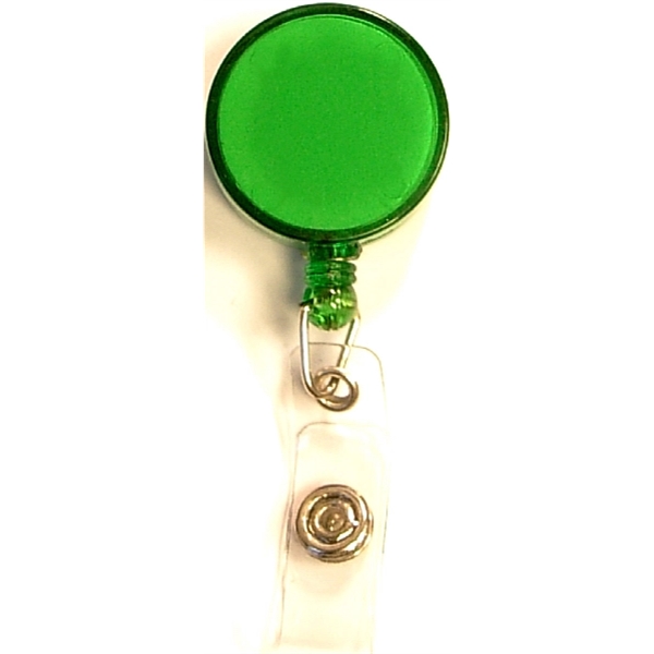 Round 24" retractable badge holder with metal clip on the back.... from ASI 74585 Nu Promo International / Nu Promo Line