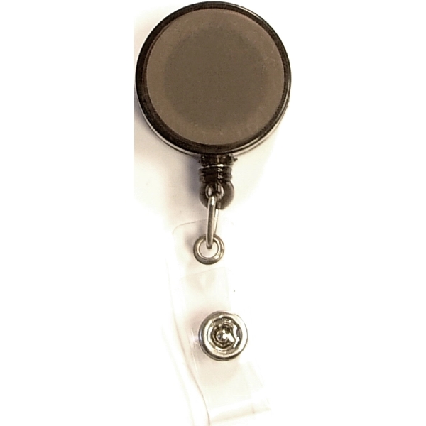 Round 24" retractable badge holder with metal clip on the back.... from ASI 74585 Nu Promo International / Nu Promo Line