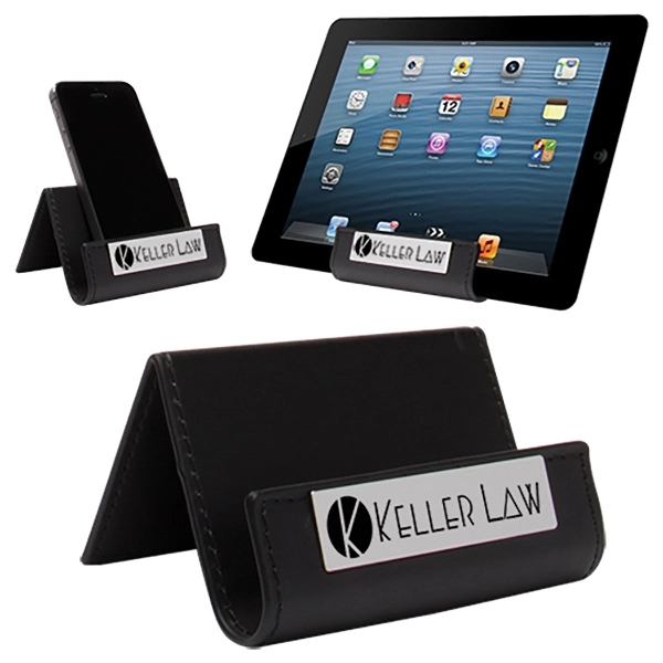 Leatherette deluxe cell phone and tablet stand.... from ASI 62190 Illini