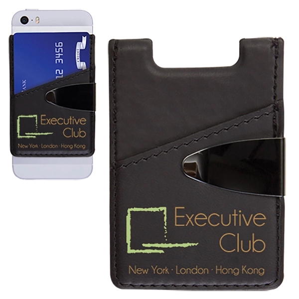 Leatherette deluxe cell phone card holder in your choices of colors.... from ASI 62190 Illini