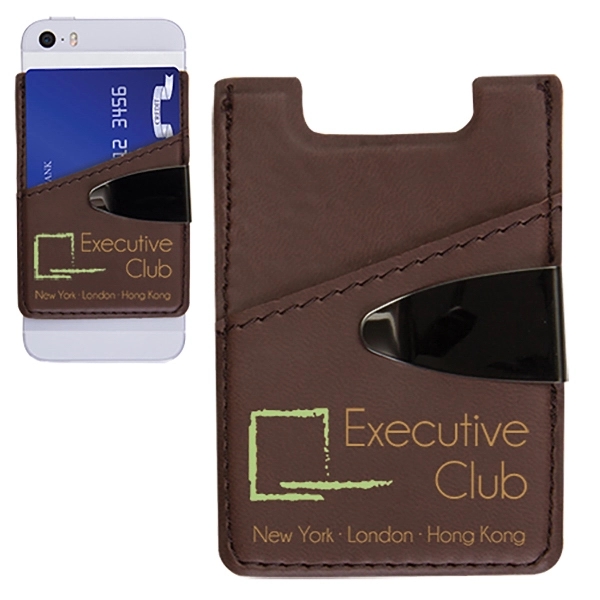 Leatherette deluxe cell phone card holder in your choices of colors.... from ASI 62190 Illini