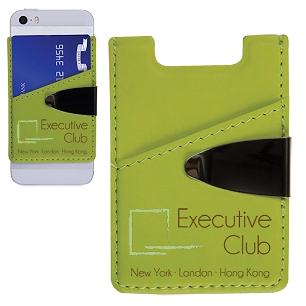 Leatherette deluxe cell phone card holder in your choices of colors.... from ASI 62190 Illini