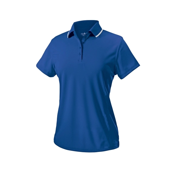 Women's classic 100% polyester pique knit wicking polo shirt with TopShield™... from ASI 44620 Charles River Apparel