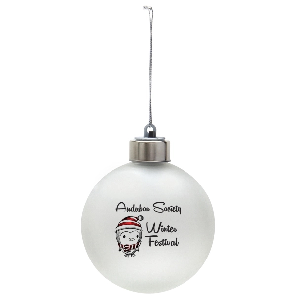 3" round, light-up shatter-resistant ornament with customization; three button cell batteries... from ASI 62190 Illini