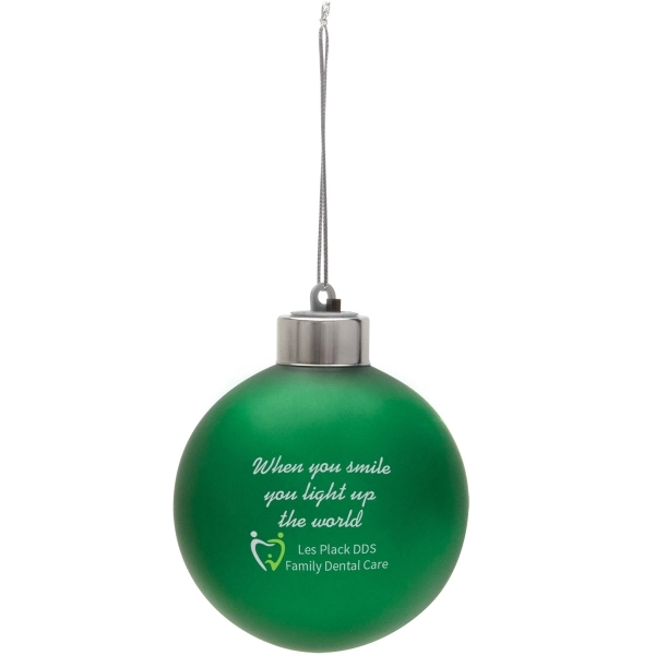 3" round, light-up shatter-resistant ornament with customization; three button cell batteries... from ASI 62190 Illini