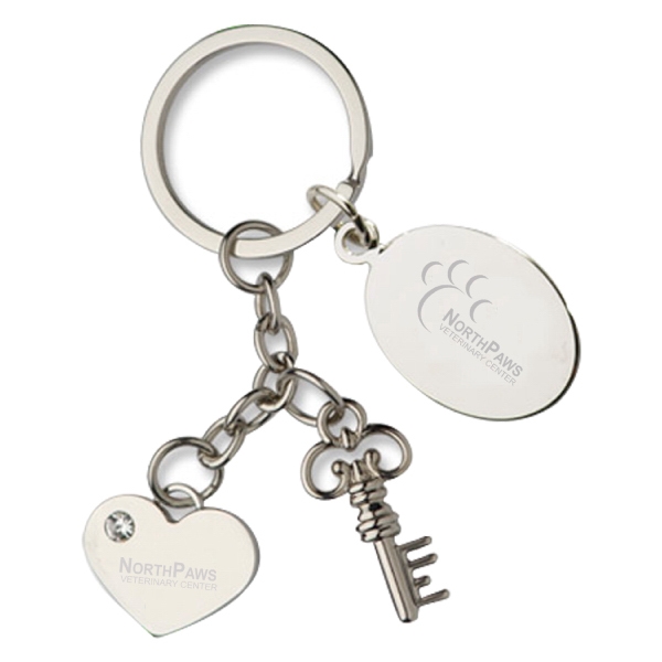 Metal key and heart keytag.... from ASI 31517 Admart Products / Admart Line