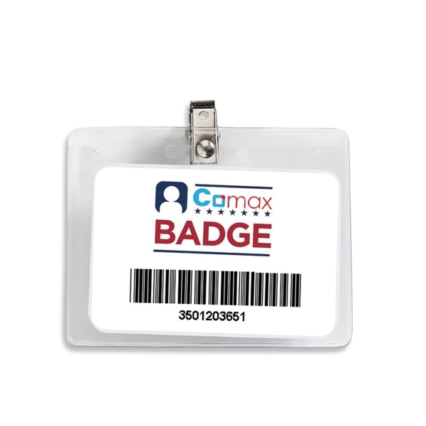 4 7/18" x 3 7/18" 10 mil vinyl badge holder in... from ASI 62660 Innovation Line