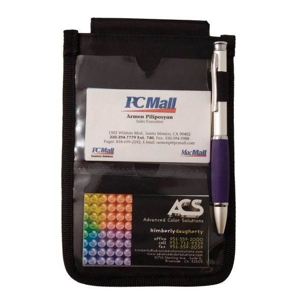 5" x 7 1/8" polyester badge holder and neck wallet with... from ASI 62660 Innovation Line