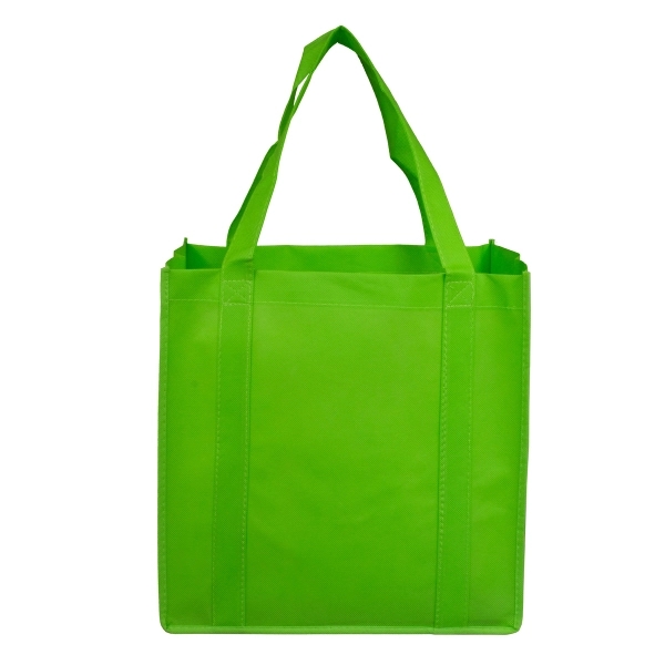 Non-woven polypropylene grocery tote bag with 20" handles, 8" gusset and... from ASI 62660 Innovation Line
