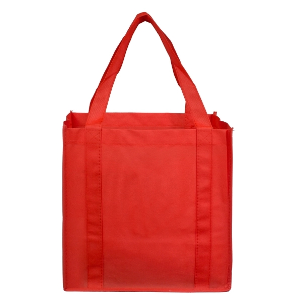 Non-woven polypropylene grocery tote bag with 20" handles, 8" gusset and... from ASI 62660 Innovation Line