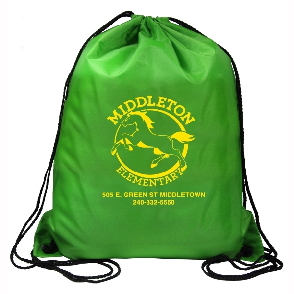 Drawstring cinch-style backpack with 17" adjustable cords.... from ASI 62660 Innovation Line