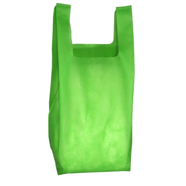 T-shirt style grocery shopping bag made of non-woven recyclable polypropylene.... from ASI 62660 Innovation Line