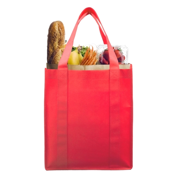 13" x 15" x 10" 80GSM non-woven polypropylene reusable grocery bag... from ASI 62660 Innovation Line
