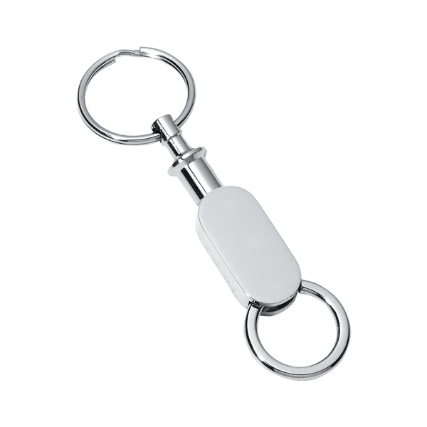 Chrome finish metal pull-apart keyholder.... from ASI 62660 Innovation Line