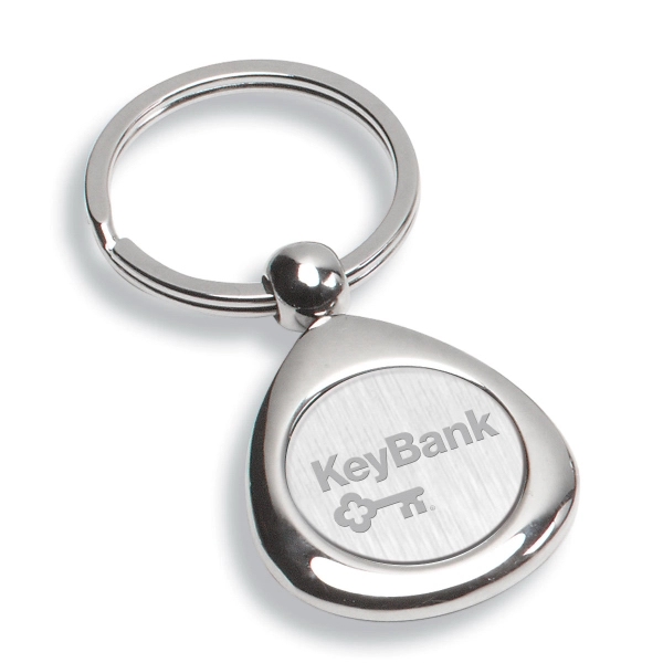 Chrome metal key tag with laser engraved imprint.... from ASI 62660 Innovation Line